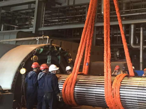 發(fā)電機轉(zhuǎn)子起吊柔性吊裝帶的應用